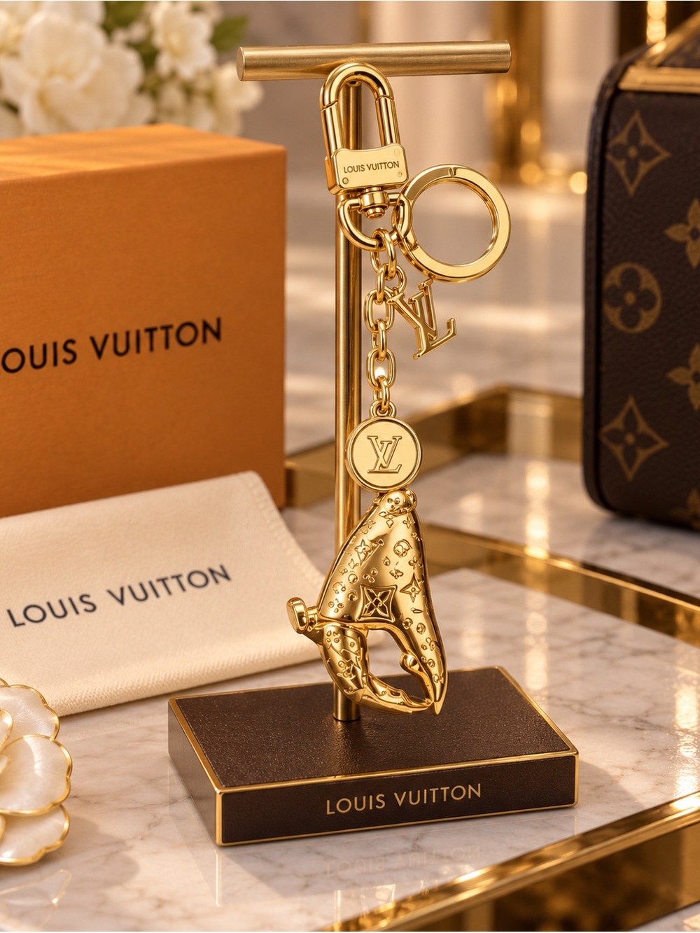 Luxury Fashion Crab Claw Keychain Bag Chatm